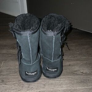 Koolaburra by UGG Kids Black Furry Boots
